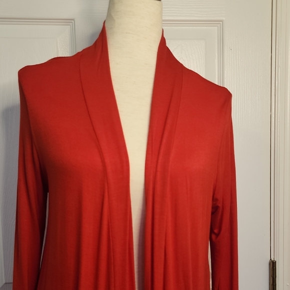 Long Cardigan Active USA Bold Red - Picture 3 of 13